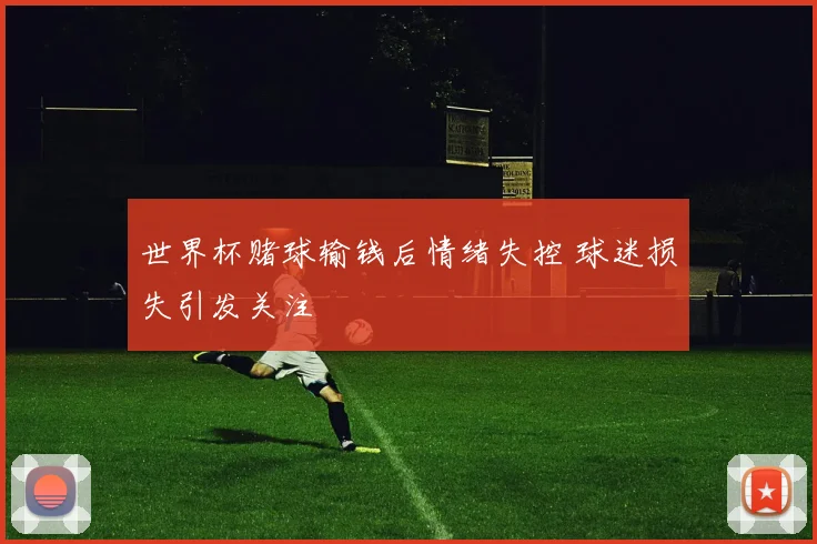 世界杯赌球输钱后情绪失控 球迷损失引发关注